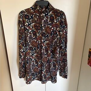White Stag Multicolor Paisley Blouse